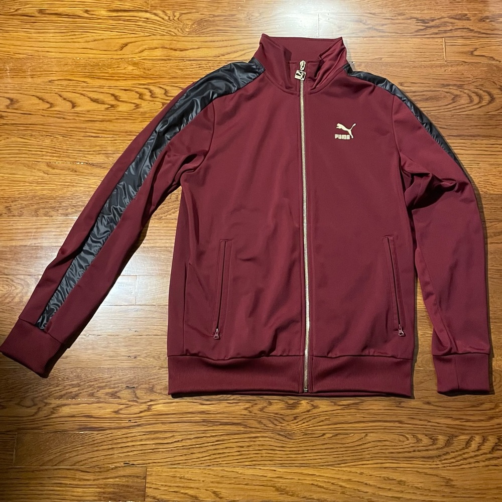 Mens small maroon and gold Puma Clyde Frazier T7 jacket 322 of 1973